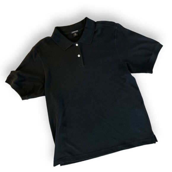 ASHWORTH Black Polo Golf Short Sleeve‎ Wm Sz L Preppy EUC - Picture 4 of 8